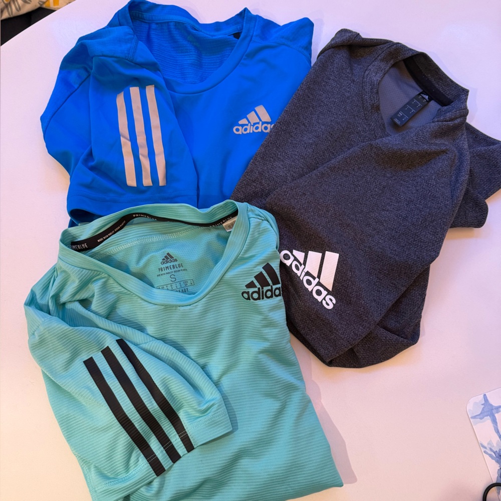 Adidas 3 shirt lot men’s small